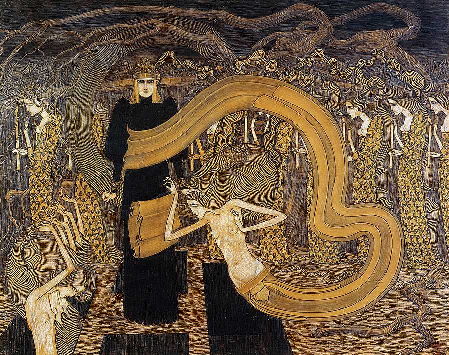死亡，1893年`Fatality, 1893 by Jan Toorop