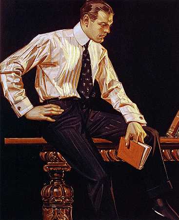美国广告，箭头衬衫领子`American Advertisement, Arrow shirt Collars by Joseph Christian Leyendecker