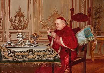 茶点时间`Teatime by Georges Croegaert