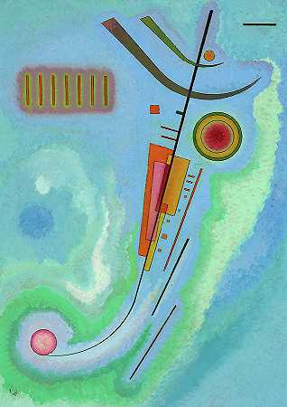 光，1930年`Light, 1930 by Wassily Kandinsky