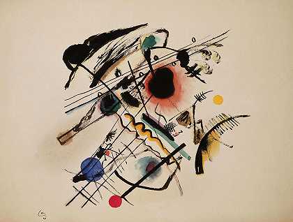 黑斑研究`Study for Black Spot by Wassily Kandinsky