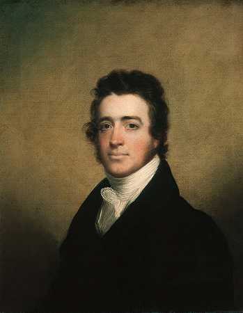 奥古斯都·华盛顿·克拉森`Augustus Washington Clason (ca. 1820) by John Wesley Jarvis