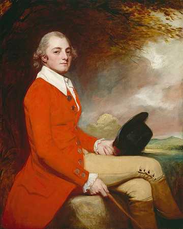 弗恩威尔特郡的托马斯·格罗夫`Thomas Grove of Ferne Wiltshire (1788) by George Romney