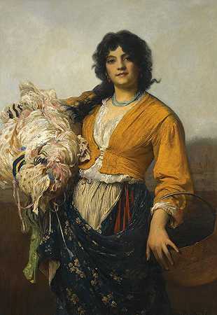 采集者`The Remnants Gatherer (1884) by Luke Fildes