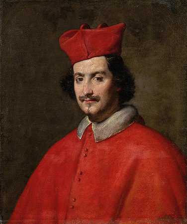 卡米洛·阿斯塔利·潘菲利枢机主教肖像（1616-1663）`Portrait Of Cardinal Camillo Astalli Pamphili (1616–1663) (17th Century) by Spanish School