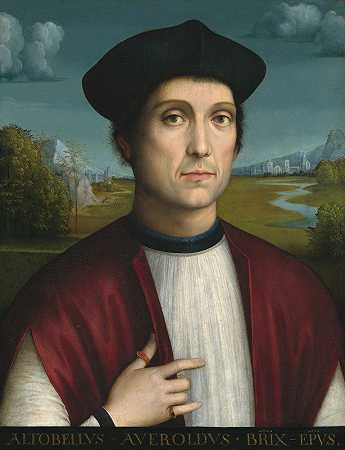 阿尔托贝洛·阿维奥尔多主教`Bishop Altobello Averoldo (c. 1505) by Francesco Francia