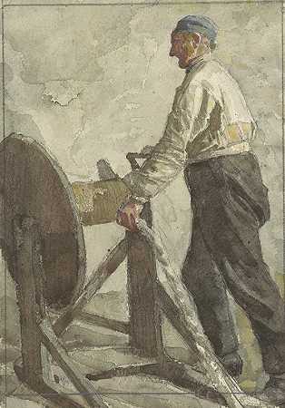 绳轴承`Touwslager (1874 ~ 1925) by Jan Veth