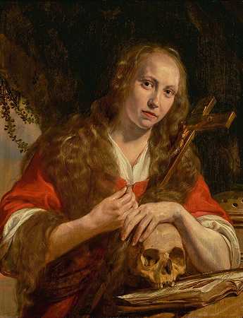 忏悔的抹大拉`The Penitent Magdalene by Jan de Bray