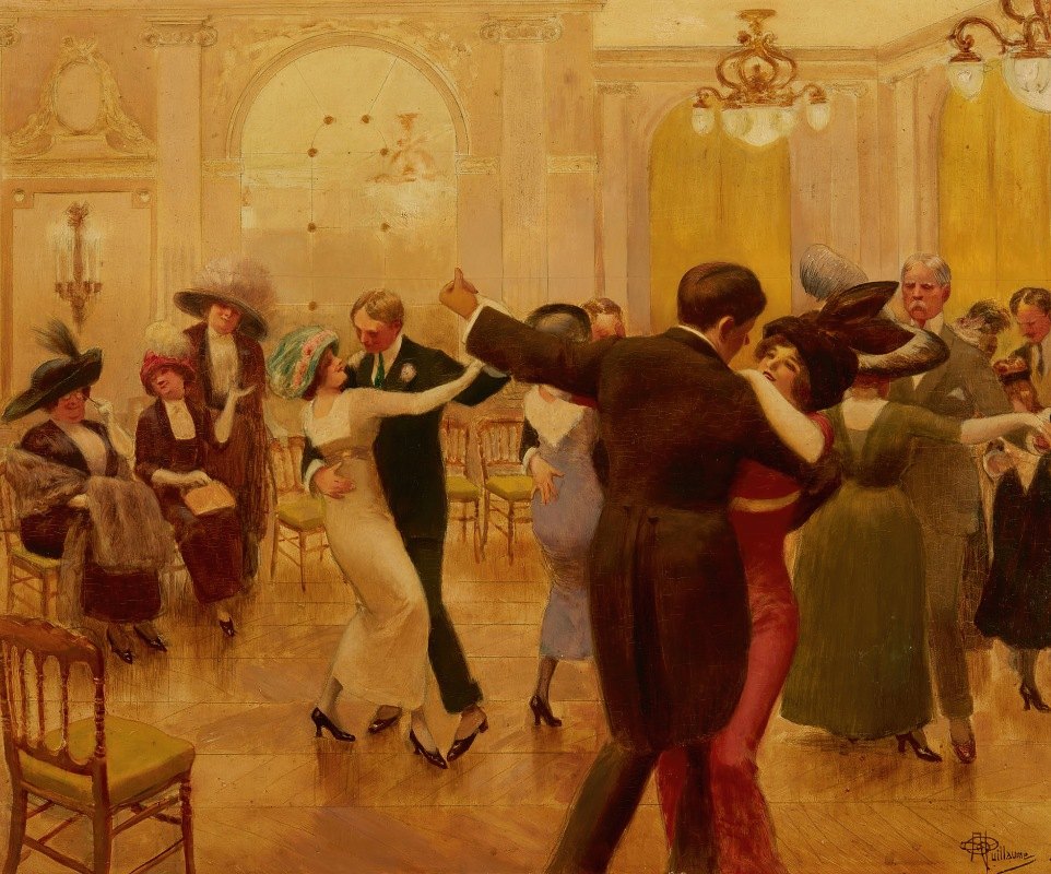 舞蹈`The dance by Albert Guillaume