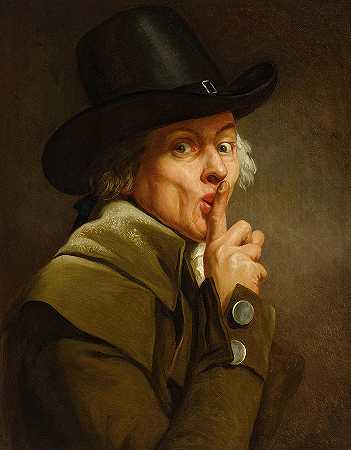自画像，沉默`Self-Portrait, The Silence by Joseph Ducreux