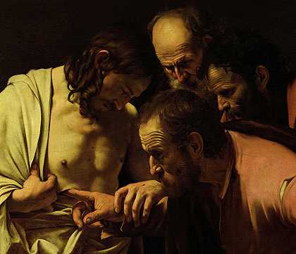 圣托马斯的怀疑`Incredulity of Saint Thomas by Caravaggio