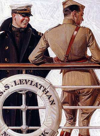 SS利维坦，1918年`SS Leviathan, 1918 by Joseph Christian Leyendecker
