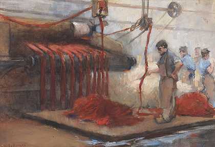 红色版本`In de roodververi (1868 ~ 1892) by Anthon Gerhard Alexander van Rappard