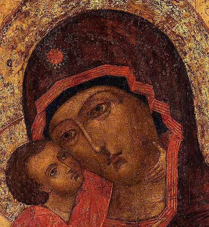弗拉基米尔夫人`Our Lady of Vladimir by Russian Icon