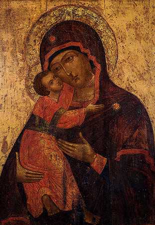 弗拉基米尔上帝之母`Vladimir Mother of God by Russian Icon