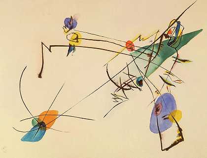 简单，1916年`Simple, 1916 by Wassily Kandinsky