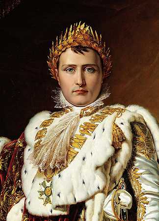 法国皇帝拿破仑·波拿巴在加冕典礼上`Napoleon Bonaparte, Emperor of the French, in Coronation Regalia by Francois Gerard