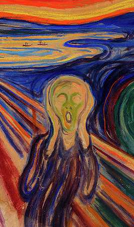 尖叫`Scream by Edvard Munch