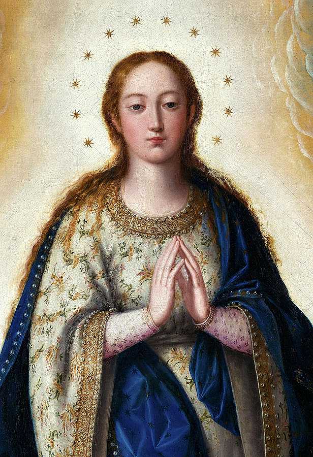 圣母玛利亚的完美受孕`The Immaculate Conception of Virgin Mary by Juan Sanchez Cotan