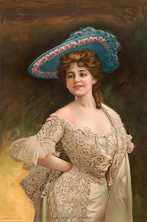 高贵的女士`A lady of quality (1907) by Gray Litho. Co