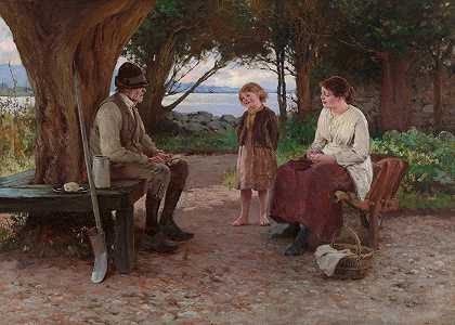 讲故事者`The Storyteller (1885) by Howard Helmick