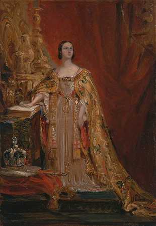 1838年6月28日，维多利亚女王宣誓就职`Queen Victoria Taking the Coronation Oath, June 28, 1838 by George Hayter