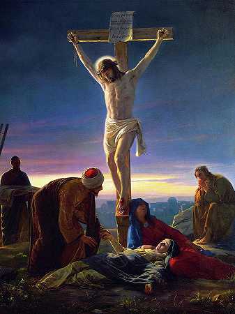 十字架上的基督`Christ on the Cross by Carl Bloch