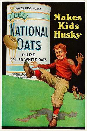国家燕麦，让孩子们变得沙哑`National Oats, Makes kids Husky (1919)