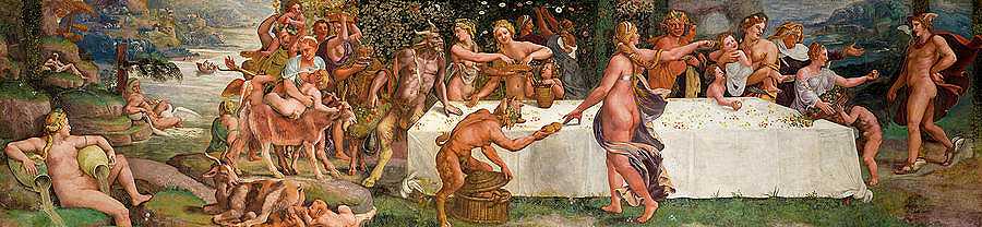 丘比特与灵魂之屋`Chamber of Cupid and Psyche by Giulio Romano