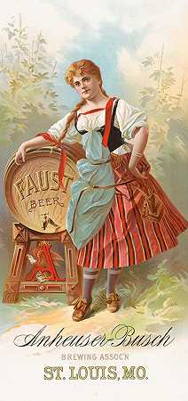 安海斯-布施酿酒协会n、 密苏里州圣路易斯`Anheuser~Busch brewing assocn, St. Louis, MO (1880) by Henderson-Achert Litho. Co.