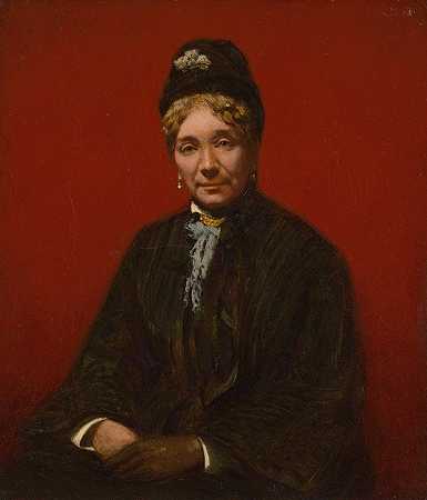桑福德·罗宾逊·吉福德夫人（玛丽·塞西莉亚·吉福德）`Mrs. Sanford Robinson Gifford (Mary Cecilia Gifford) (1878) by Sanford Robinson Gifford