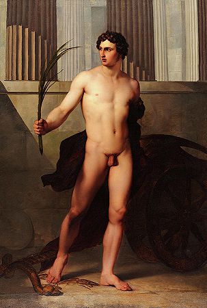 凯旋运动员，1813年`Triumphant Athlete, 1813 by Francesco Hayez