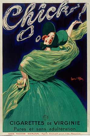 纯净无掺假的鸡肉弗吉尼亚香烟`Chick cigarettes de Virginie pures et sans adultération (1925) by Jean d&;Ylen