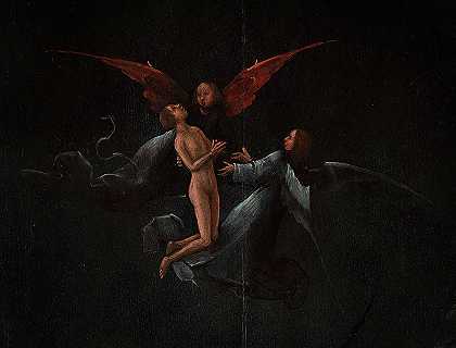 被祝福的天使们，上升吧`Ascent of the Blessed, Angels by Hieronymus Bosch