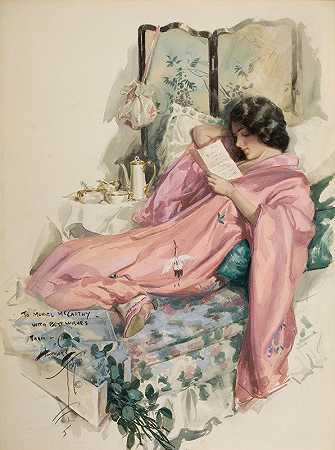 亲爱的宝贝`Dear Sweetheart (1914) by Harrison Fisher