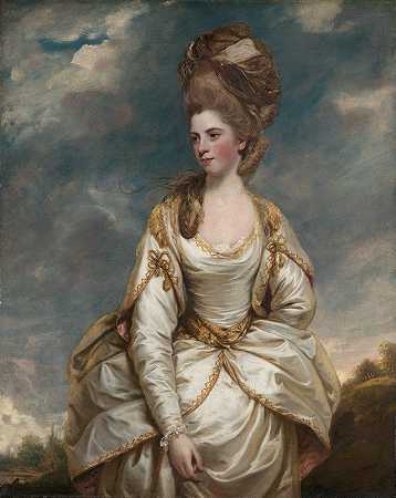 莎拉·坎贝尔`Sarah Campbell (1777 to 1778) by Sir Joshua Reynolds