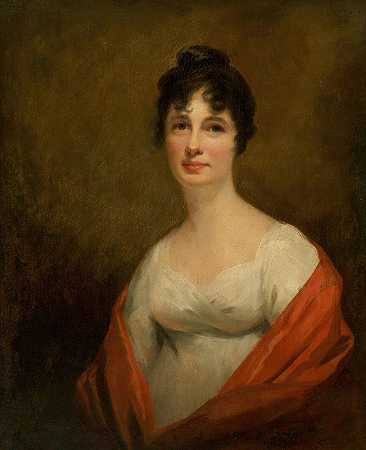 亚历山大·迪罗姆夫人，安南山亚历山大·迪罗姆中将的妻子`Mrs. Alexander Dirom, wife of Lieutenant~General Alexander Dirom of Mount Annan (1819) by Sir Henry Raeburn