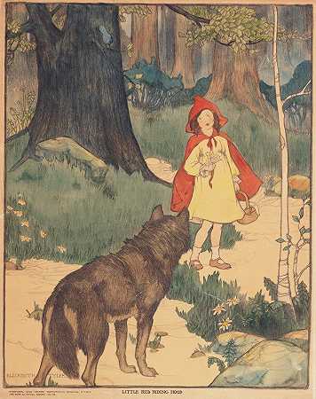 小红帽`Little Red Riding Hood (1919) by Elizabeth Tyler Wolcott
