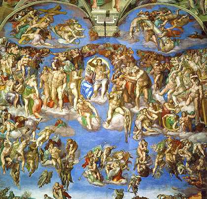 最后的判决`The Last Judgment by Michelangelo