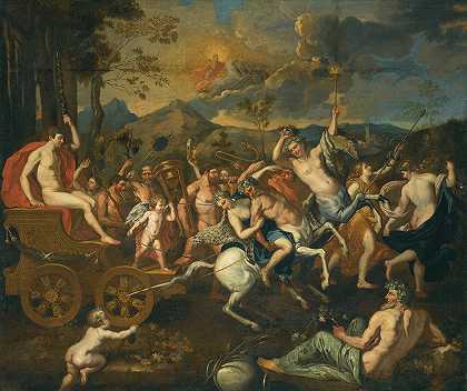 巴克斯的胜利`The Triumph Of Bacchus by After Nicolas Poussin