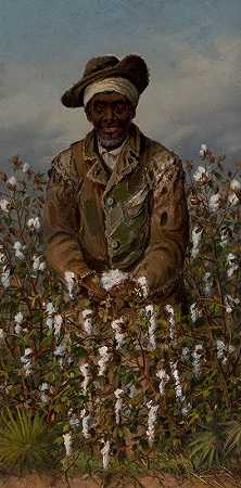 皮金棉`Pickin Cotton by William Aiken Walker