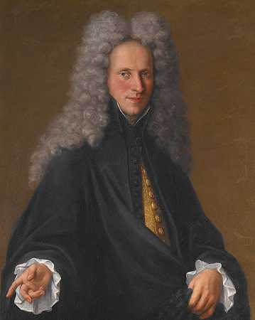 一个不知名贵族的肖像`Portrait of an Unknown Nobleman by Pietro Longhi