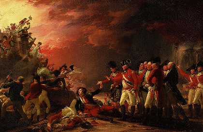 1788年直布罗陀驻军的出击`The Sortie Made by the Garrison of Gibraltar, 1788 by John Trumbull