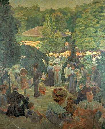 蒙索里斯公园`Le Parc Montsouris (1900) by Ludovic Vallée