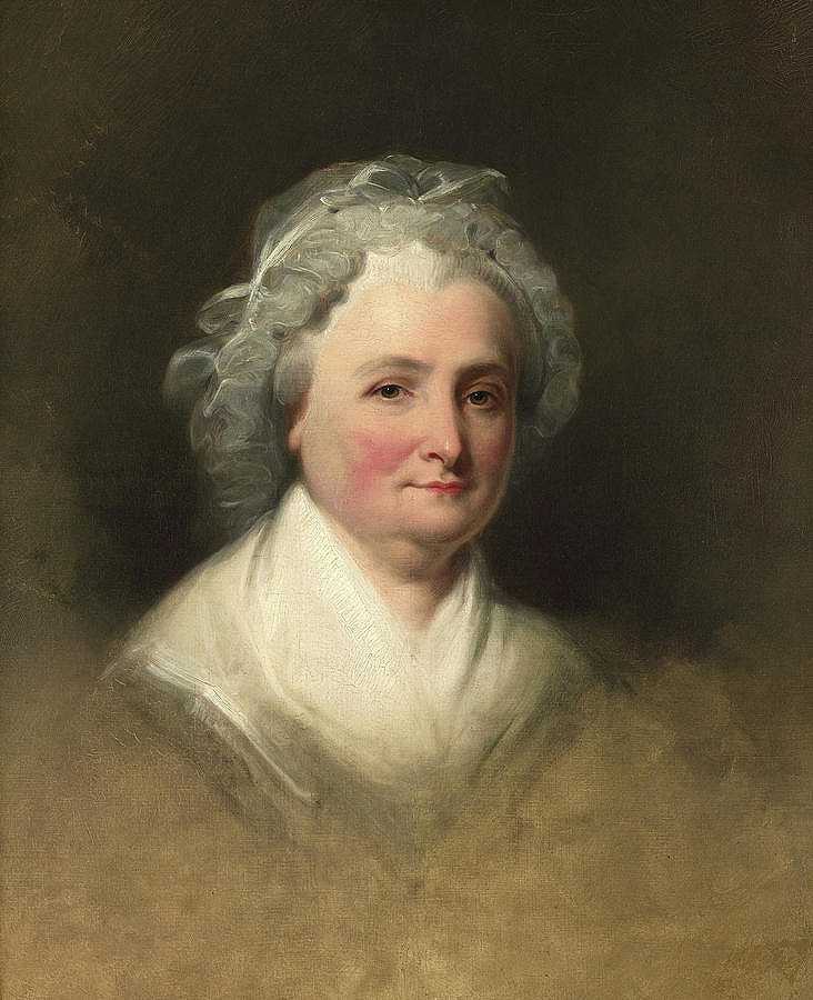 玛莎·华盛顿，1850年`Martha Washington, 1850 by Rembrandt Peale