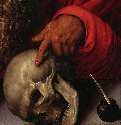肩膀，圣杰罗姆`Skull, Saint Jerome by Albrecht Durer