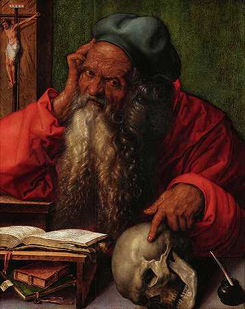 圣杰罗姆，16世纪`Saint Jerome, 16th Century by Albrecht Durer
