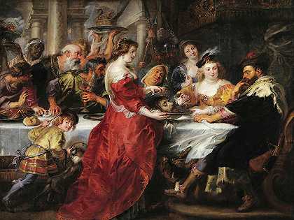 希律的节日，1635-1638年`The Feast of Herod, 1635-1638 by Peter Paul Rubens
