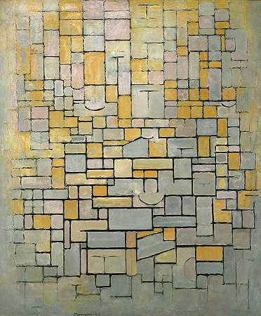 作文，1914年`Composition, 1914 by Piet Mondrian