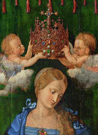 玫瑰圣母`Our Lady of the Rosary by Albrecht Durer